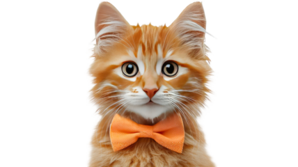 Adorable domed-headed kitten with soft feline features and gentle pet expression captured in close detailed portrait style on white background