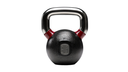 Modern adjustable kettlebell weight training equipment for strength exercise and home workout fitness routines displayed clearly on white background