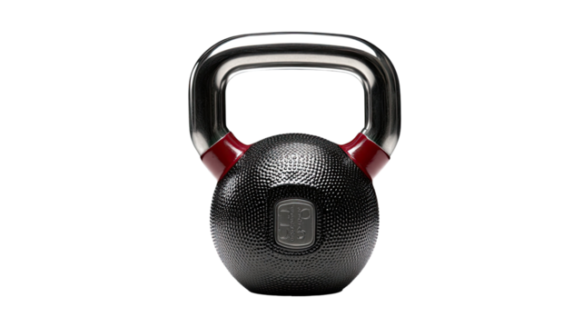Modern adjustable kettlebell weight training equipment for strength exercise and home workout fitness routines displayed clearly on white background