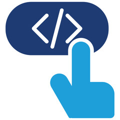 Pin Code Blue Color Icon