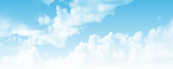 An image of a nice blue sky with clouds. 