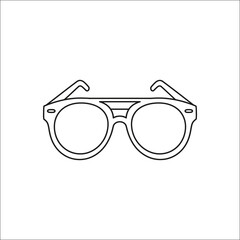 Modern sunglasses icon with sleek frame and tinted lenses