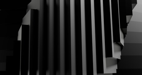 Obraz premium Abstract gray background geometric pattern of design 3d render