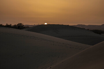 Coucher de soleil sur les Dunes de Maspalomas