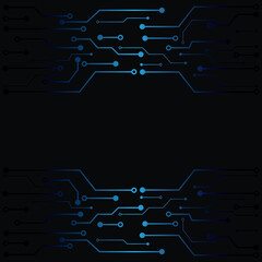 micro circuit  technology vector background element design template