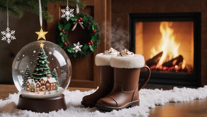 Set of Christmas and winter holiday icons