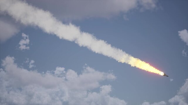 Missile KH-31P In The Sky