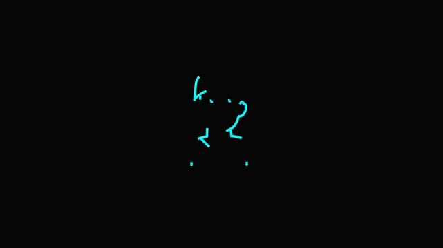medical icon doctor blue in a mask on black background vector