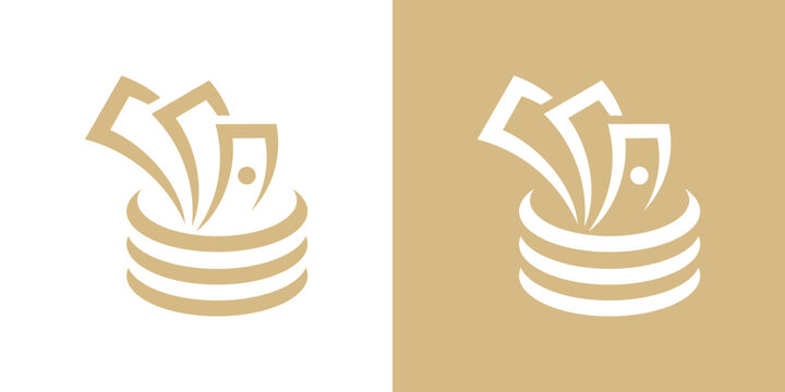 A clean dual-meaning logo combining a dollar symbol and coin shape, representing financial value, savings, and economic growth in a simple and modern design.