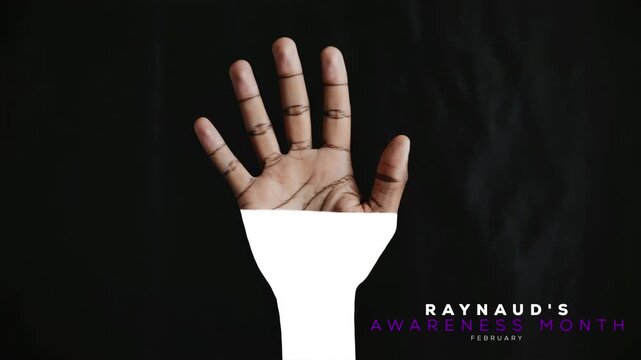 Raynaud's Awareness Month.Protect Your Hands and Feet from Cold. Raynaud's concept video.