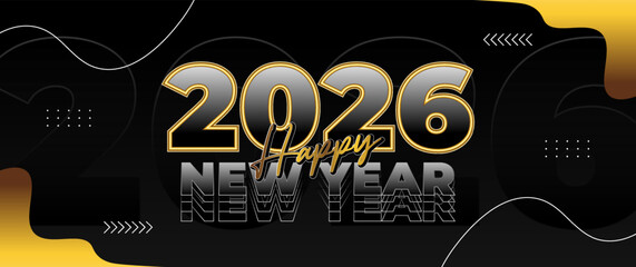 Elegant 2026 luxury banner featuring gold metallic elements, premium textures, soft gradients, and refined typography. Ideal for exclusive events and promotions