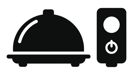 Obraz premium Smart microwave accessories isolated on white background a modern and convenient way to heat food with smart heating add