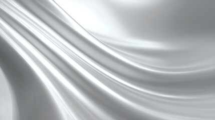 Silver white gray metallic abstract background. Smooth gradient ombre blend. Shiny chrome texture with soft light reflection. Polished metal surface.  white background Stock Illustration