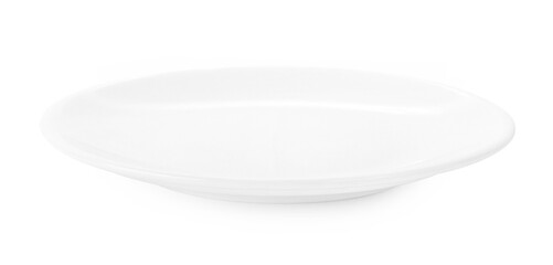 white plate isolated on white background.