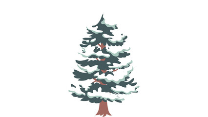 christmas tree on white
