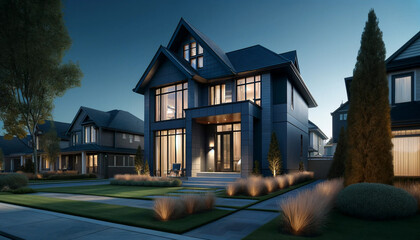 Elegant Modernity in Suburban Architecture