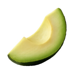 Fototapeta premium PNG Fresh avocado slice image.