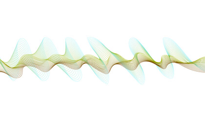 Organic abstract waveform, natural flow graphic, muted glow effect,