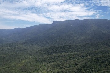 Forested Ubatuba green hills, Ubatuba, Brazil
