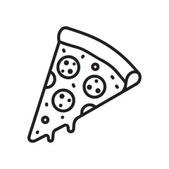 black and white pizza