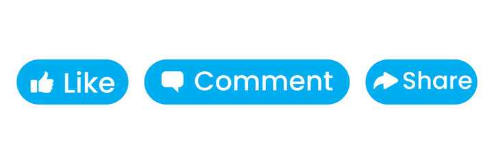 Like, comment, share, Like Comment Share PNG File.