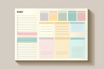 blank planner for a diary  AI generated