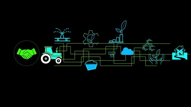 
Business, finance and investment background. and Joining hands with China to improve agricultural technology and increase reframing line icon set, editable strokes, pixel perfect, isolated on blabs.