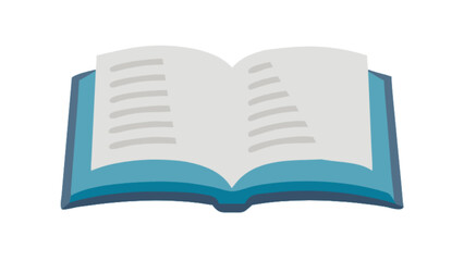 Open book illustration for education and learning resources knowledge wisdom literature textbook study guide