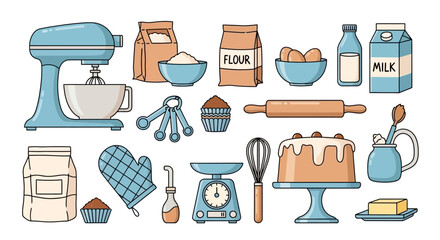 Culinary Clipart Collection Baking Elements for Creative Designs