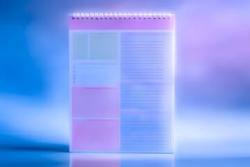 blank planner for a diary  AI generated