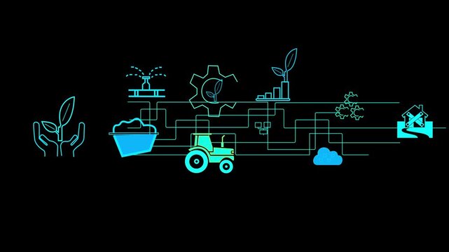 
Business, finance and investment background. and Joining hands with China to improve agricultural technology and increase reframing line icon set, editable strokes, pixel perfect, isolated on blabs. 