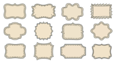 Collection of Vintage Frames and Labels Elegant and Decorative Designs for Various Applications