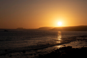 Coucher de soleil sur Meloneras &agrave; Gran Canaria 