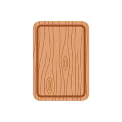 Wooden Cutting Board Illustration Simple and Natural Kitchen Utensil