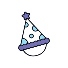 Birthday Hat vector icon