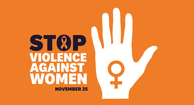 Raise awareness to stop violence against women with a powerful design and message for social campaigns