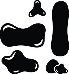 Abstract Liquid Blob Shapes Vector