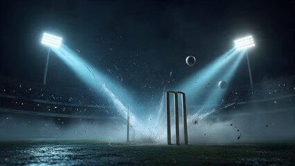 Macro photography of cricket ball's seam making contact with stump groove, extreme detail showing leather texture and wood fibers, bail microseconds from dislodging, crisp focus throughout