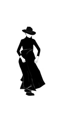 flamenco dancer silhouette