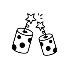 Chinese Fireworks vector icon