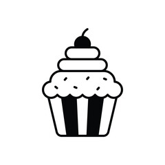 Cupcake  vector icon