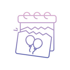 Birthday Date vector icon