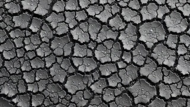 Timelapse of Mud Cracking as Water Dries on the Earth