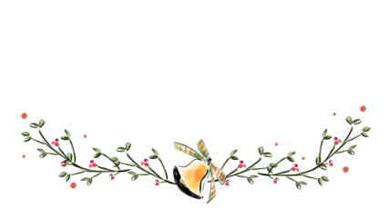 Green and Cream Handcrafted Blank Greetings Christmas