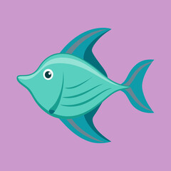 vector illustration of a fish