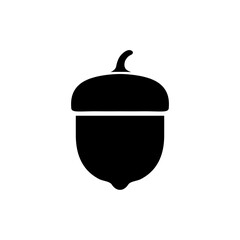 Simple Acorn Minimalist Icon