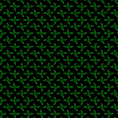 Seamless Christmas Holly Pattern – Classic Green & Red on Black Background, Traditional Holly Leaves and Berries Seamless Holiday Pattern (Dark), wrapping paper, fabric, stationery, invitations.