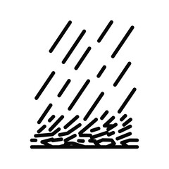 Rain icon, isolated on