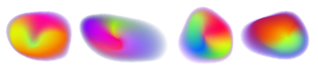 Modern aura backdrop combining smooth blob, airy blur and light gradient. Simple aura blob abstract shape for UI.