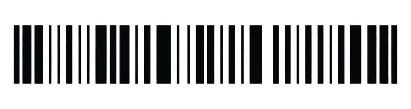 Barcode vector illustration, product identification and tracking